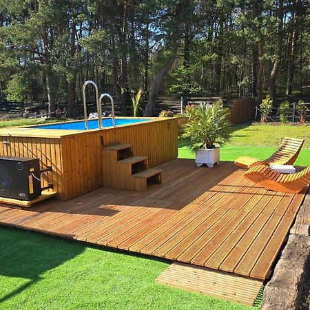 Vip Village Las Woda Rower - Podgrzewany Basen, Balia, Sauna Miedzierza Exterior photo