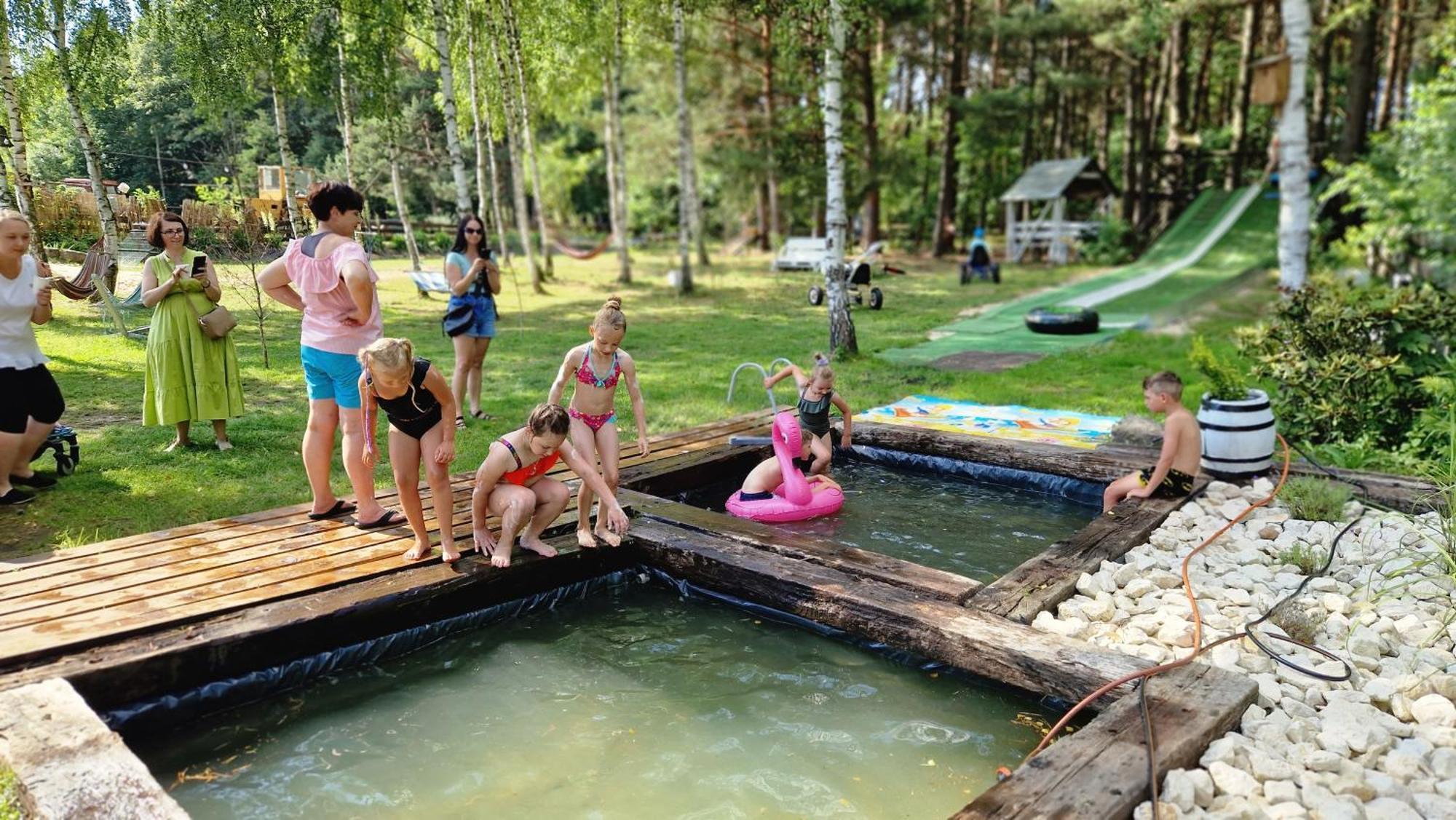 Vip Village Las Woda Rower - Podgrzewany Basen, Balia, Sauna Miedzierza Exterior photo