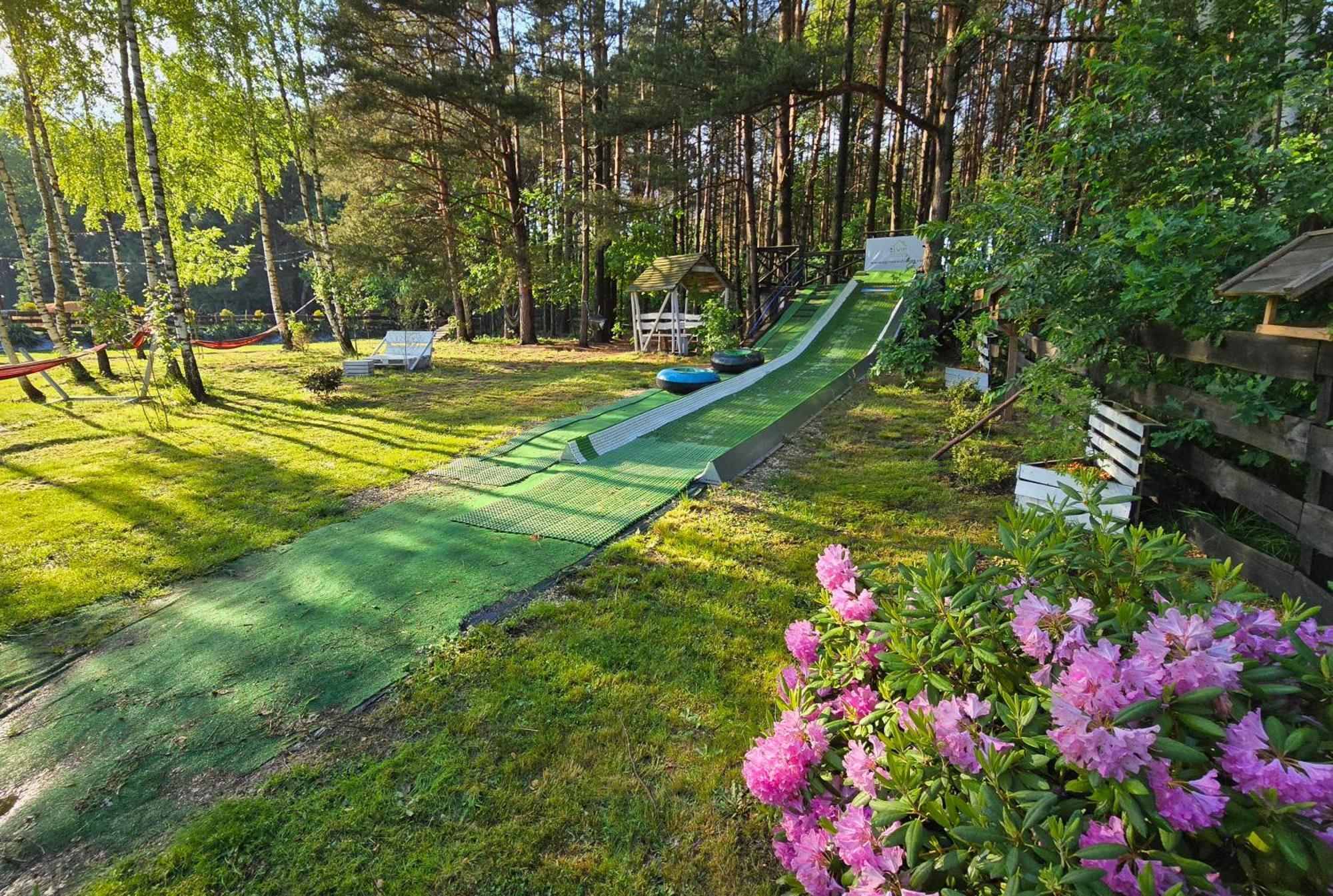 Vip Village Las Woda Rower - Podgrzewany Basen, Balia, Sauna Miedzierza Exterior photo