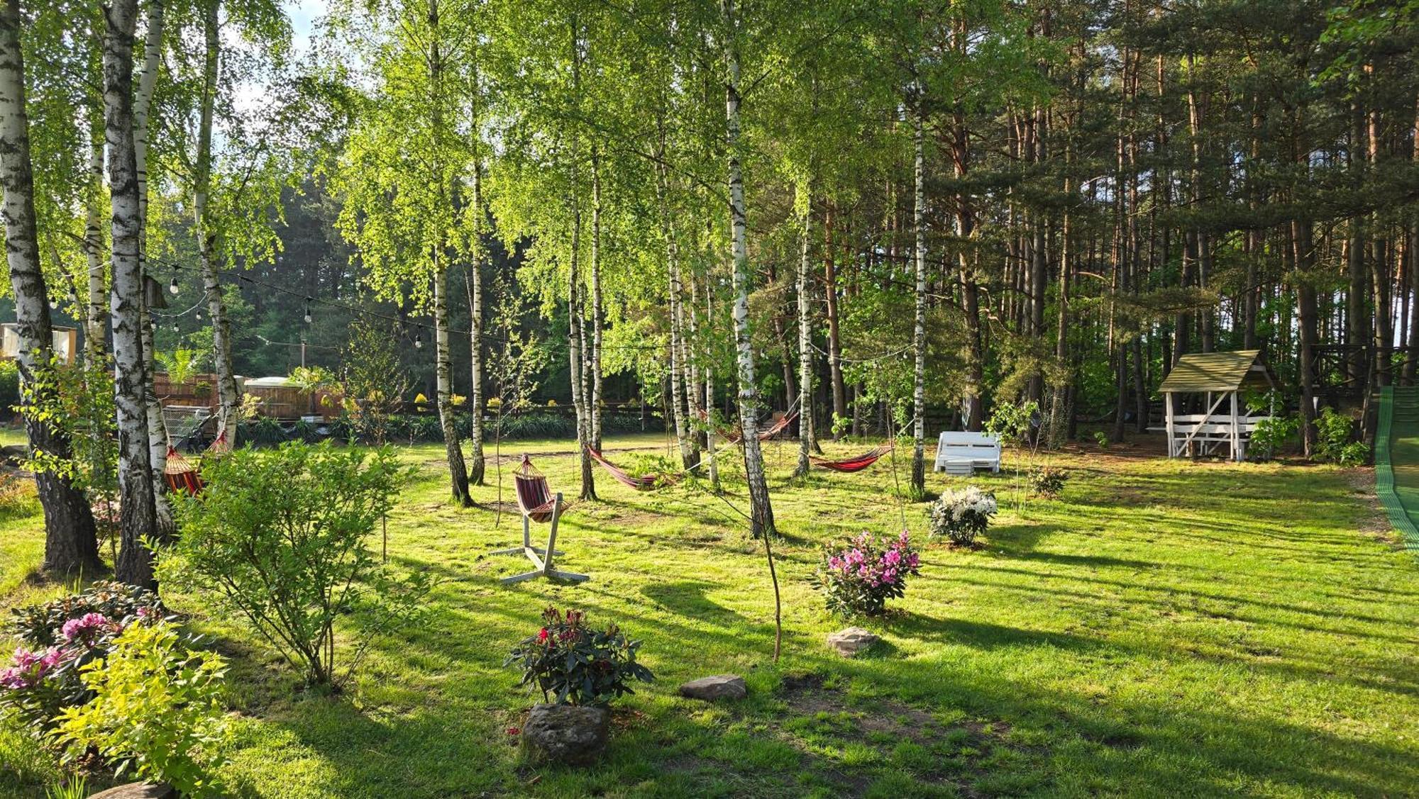 Vip Village Las Woda Rower - Podgrzewany Basen, Balia, Sauna Miedzierza Exterior photo