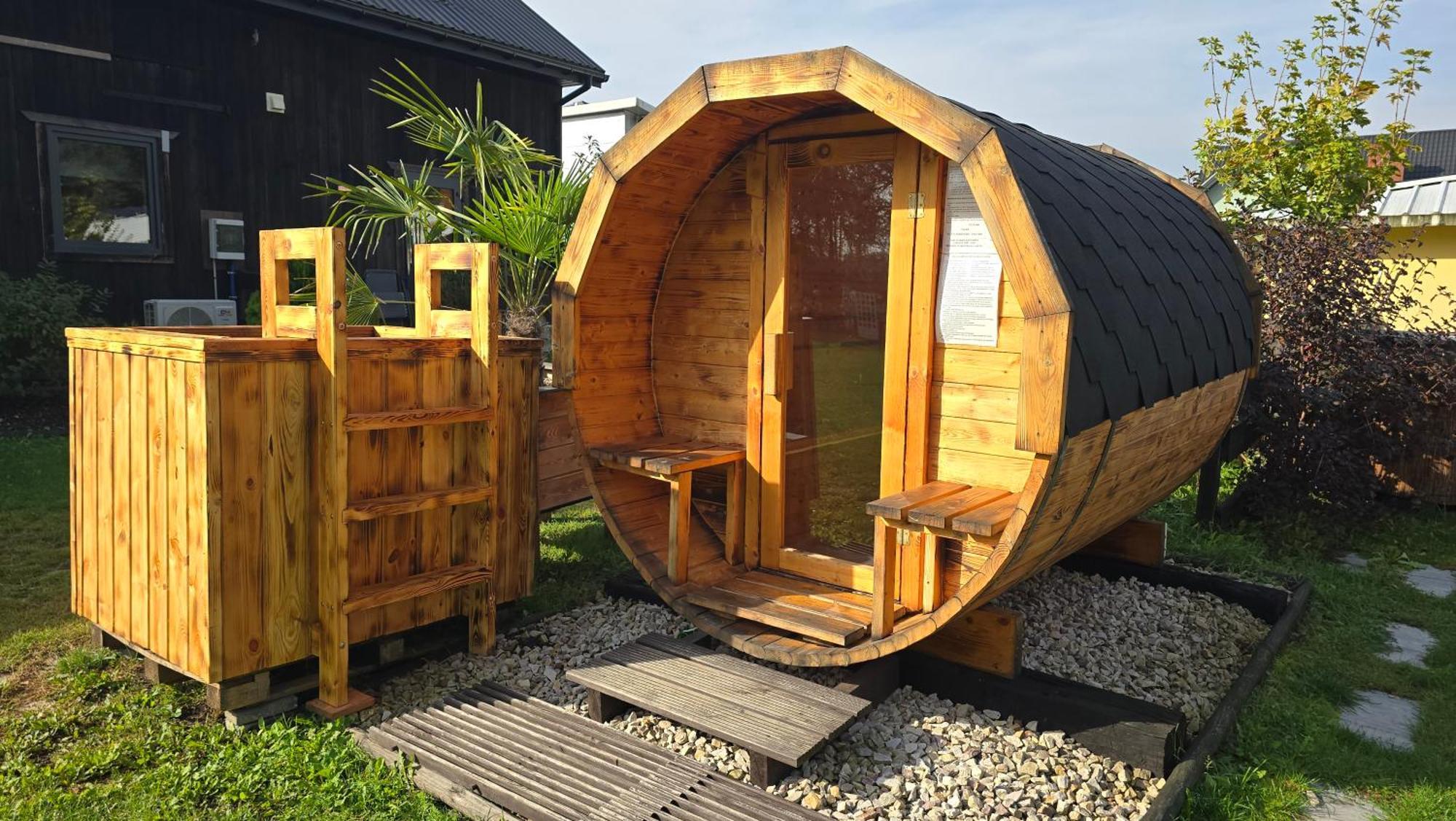 Vip Village Las Woda Rower - Podgrzewany Basen, Balia, Sauna Miedzierza Exterior photo