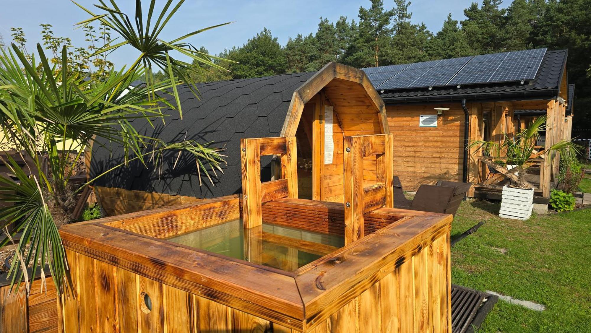 Vip Village Las Woda Rower - Podgrzewany Basen, Balia, Sauna Miedzierza Exterior photo